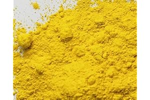 ROCK N SOIL Matte Lemon Yellow Oxide Pigment Powder - 142 g / 5 oz - Concrete Cement Color Powder, Resin Epoxy Dye, Colorant for Gypsum, Plaster, Putty, Grout, Lime, Milk Paints