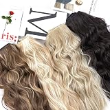 AliLeader Blonde Clip In Hair Extensions 20in Dark Golden Mix Beige view 5