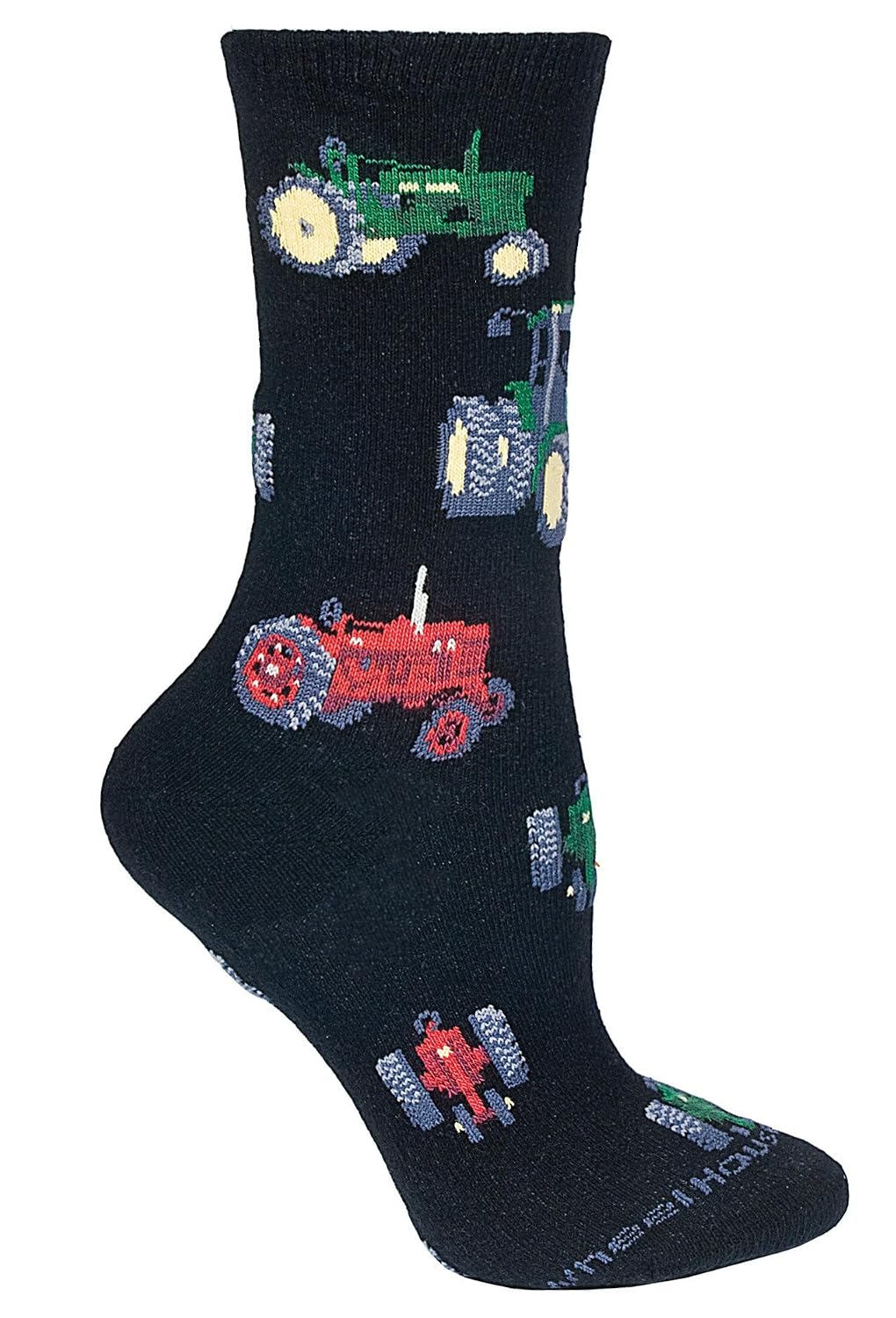 thumbnail image 2 of Fun 2-Pack Novelty Socks For Men – Tractor, Bike, And Wine Patterns – Multicolor Cotton Blend, Size 36-41 & 42-47 2 of 6