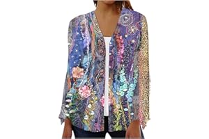 COTECRAM Cardigan for Women 2023 Trendy Lightweight Puff Sleeve Kimono Cardigans Casual Loose Beach Cover Ups Fashion Jackets