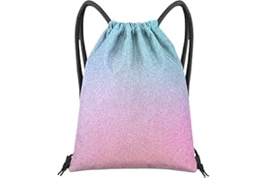 BHAHB Drawstring Backpack for String Bag Waterproof Cute Sports Beach Swimming Travel (13"×17")