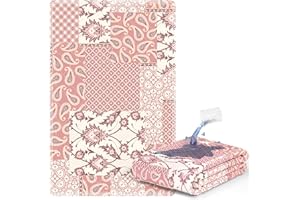 MILDPLUS Printed Washable Bed Pads 34"X52" Reusable Underpads Waterproof Mattress Protector Incontinence Bed Pads Pee Pads for Adults, Kids or Pets (Pink)