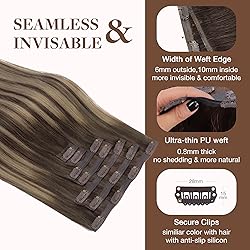 GOO GOO Clip in Hair Extensions Real Human