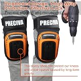Preciva Two-Color Knee Pads Heavy Duty Gel Cushion Anti-Slip Straps view 4