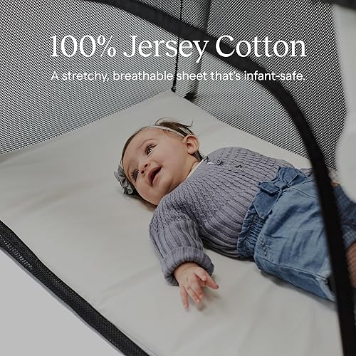 Guava Lotus Travel Crib Sheet 100% Cotton Fitted Sheet with