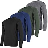 MCPORO Long Sleeve Shirts for Men Quick Dry Moisture Wicking Sun Protection Workout Mens Long Sleeve Tee Shirts
