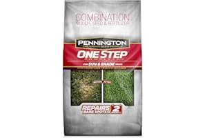Pennington One Step Complete Sun & Shade Bare Spot Grass Seed, 5 Pounds, White