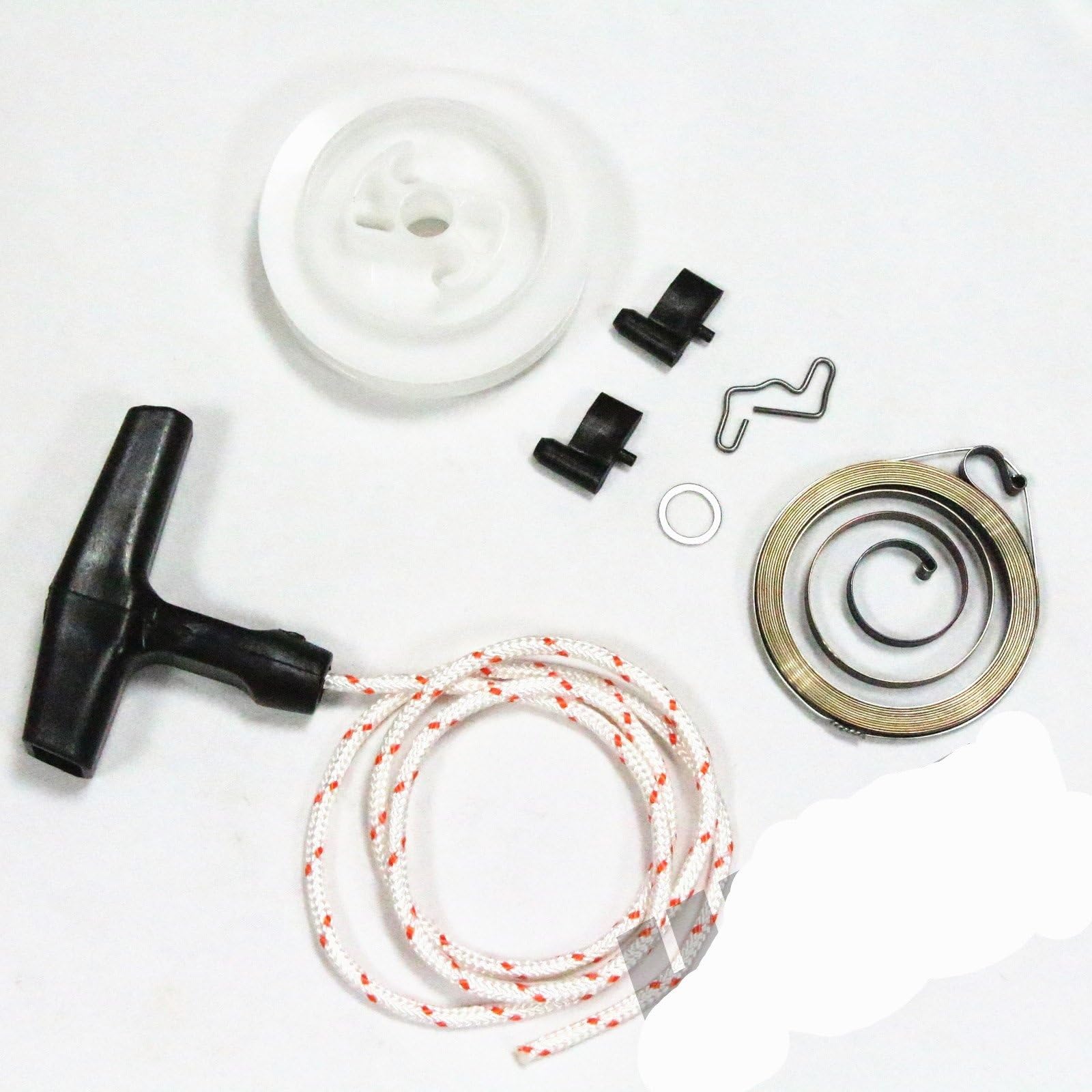 shuihuoRECOIL / REWIND SPRING STARTER PULLEY HANDLE ROPE ROTOR PAWL Compatible with STIHL MS290 MS390