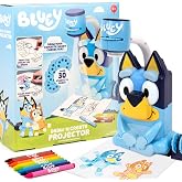Bluey Draw &rsquo;N Create Projector Toy, Includes Slides to Trace &amp; Color Scenes with Crayons, Batteries Required