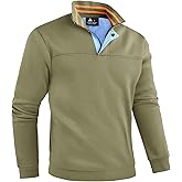 ZITY Mens Quarter Zip Pullover Fleece Lined Long Sleeve Casual Sweatshirts with Side Pockets