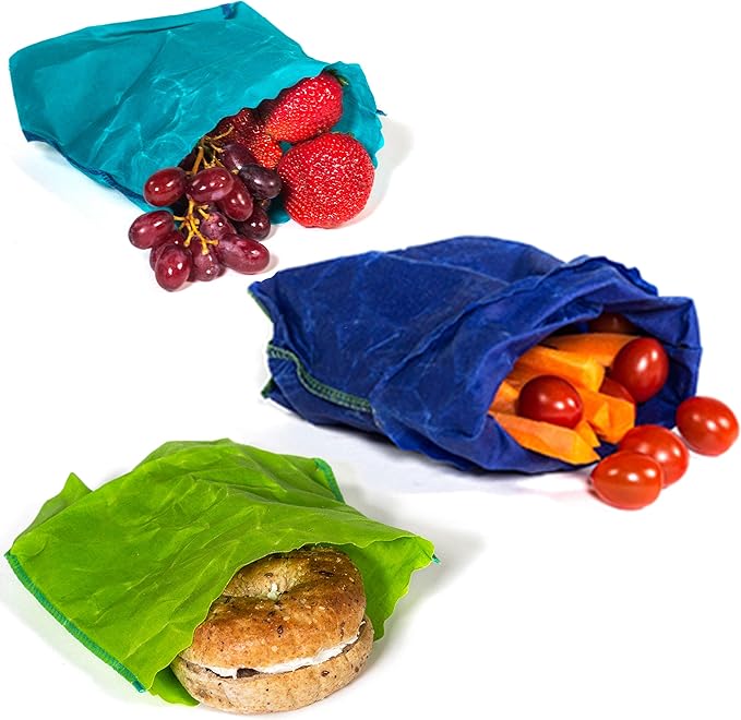 etee Organic Reusable Beeswax Sandwich Bags are Reusable, NonToxic