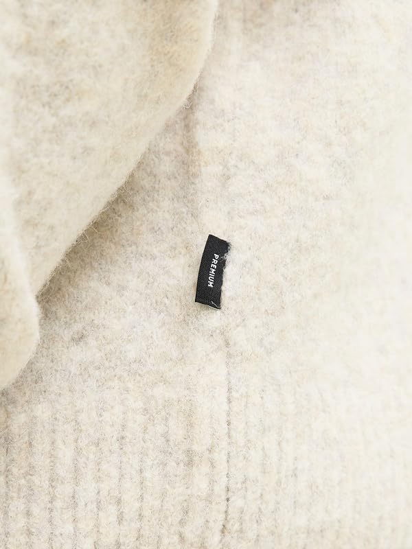 Jprblasimon Souffle Knit Crew Neck, Doublure argentée, L Homme