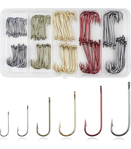 100 Hameçons De Pêche à Tige Longue En Acier Haute Teneur En Carbone – Parfait Pour La Truite, Le Bar Et Le Crapet-soleil (Crappie)