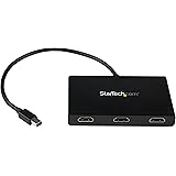 StarTech.com Mini DisplayPort to HDMI Multi Monitor Splitter - 3-Port MST Hub - mDP 1.2 to 3x HDMI MST Hub