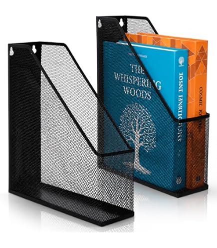 Amazon.com: YBM HOME Mesh Steel Deluxe Magazine Rack, Extra Wide