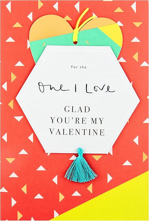 Hallmark Valentine Card for The One I Love with Detachable Love Note