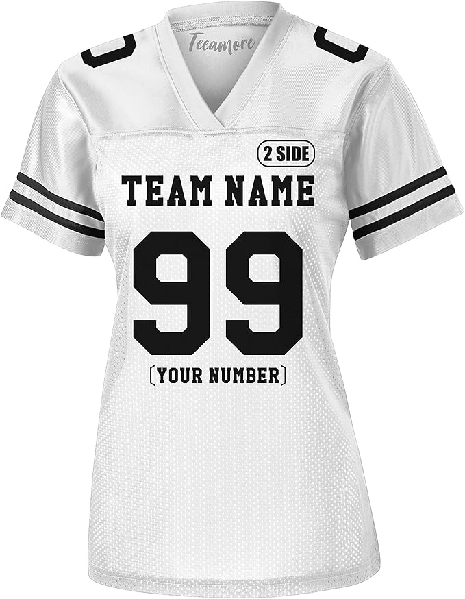 Custom Replica Football Jersey for Women Add Your Team Name