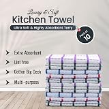Sunshine Comforts Terry Tea Towel Pack of 10 - 40x70 cm Kitchen Cloths view 2