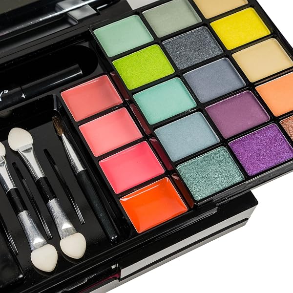 SHANY ‘FIX ME UP’ MAKEUP KIT – COMPACT TRAVEL MAKEUP PORTABLE GIFTABLE ADULT AND TEEN MAKEUP SET EYE SHADOWS, LIP COLORS, BLUSHES, AND APPLICATORS