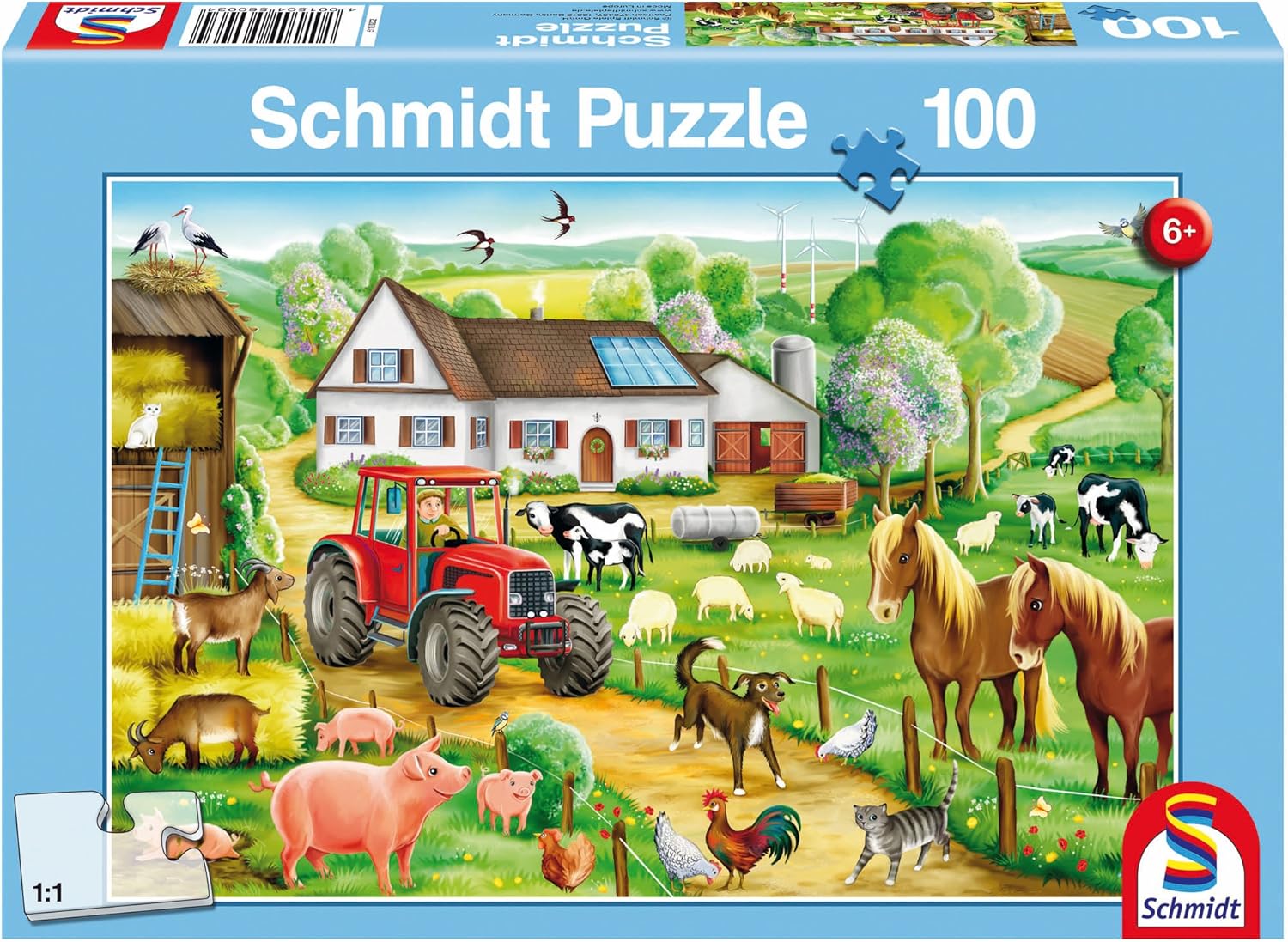 Schmidt Merry Farmyard Jigsaw Puzzle (100 Pieces) Amazon.co.uk Toys
