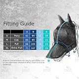 Harrison Howard CareMaster Pro Luminous Horse Fly Mask Large Eye Space Long view 8