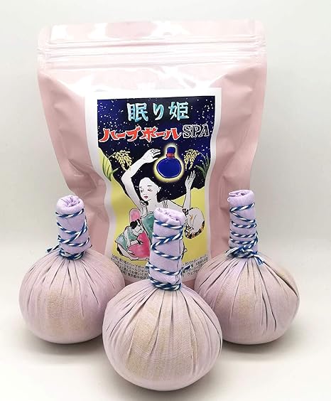 Amazon 頭皮温活 眠り姫のハーブボールspa 3個パック レンジで1分半 国内手作り 無料動画付 日本橋マザーハーブボールspa マッサージ ツボ押しグッズ