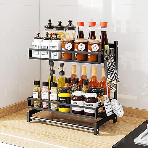 AIYAKA layer stainless steel spice rack, multifunctional
