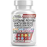 Clean Nutra Cayenne Pepper Capsules Supplement with Hawthorn Berry, Dandelion Root, Ceylon Cinnamon, Garlic, Ginger, Berberine, Apple Cider Vinegar, Milk Thistle, Beet Root, Aloe Vera Pills & More