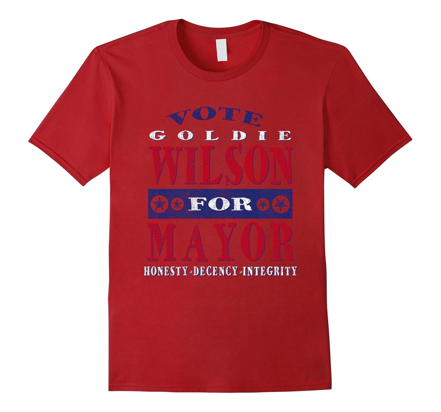 Retro Classic Vote Mayor Goldie Wilson T-Shirt-ANZ