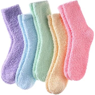 Women's Super Soft Cozy Fuzzy Winter Slipper Socks – Ankle 9-11 – 3 To 10 Pair Mix