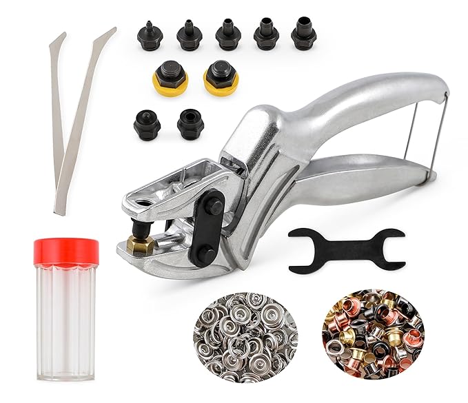 3in1 Heavy Duty Leather Hole Punch Set 1mm6mm Includes Eyelet