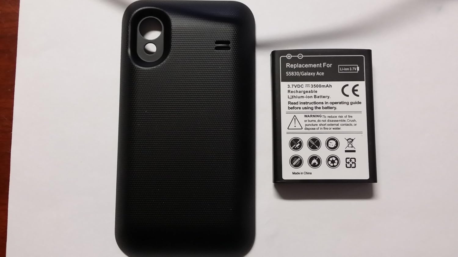 Amazon.com: Bastex BasTexWireless FOR Samsung Galaxy Ace S5830 3500 mAh  Extended Battery + Battery Cover door: Electronics