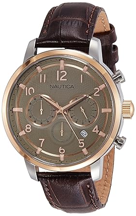 Nautica Sports Analog Rose Gold Dial Mens Watch - NAI17517G