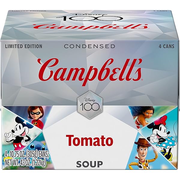 CAMPBELL’S CONDENSED DISNEY TOMATO SOUP, 10.75 OZ CANS...
