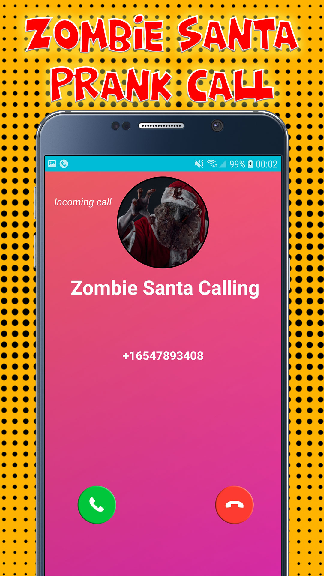 Amazon Com Incoming Voice Call From Zombie Santa Fake Phone Game Call And Fake Text Message Id Pro Prank 2020 Appstore For Android