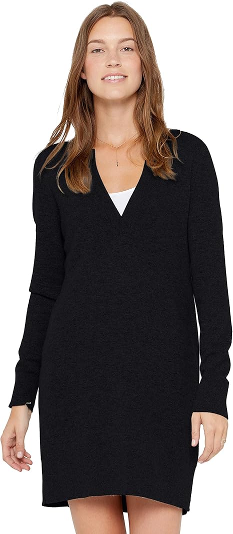 New Winter Round Neck Cashmere Sweater Dress Ms. longer Section Bottoming Sweater Knit Sweater 