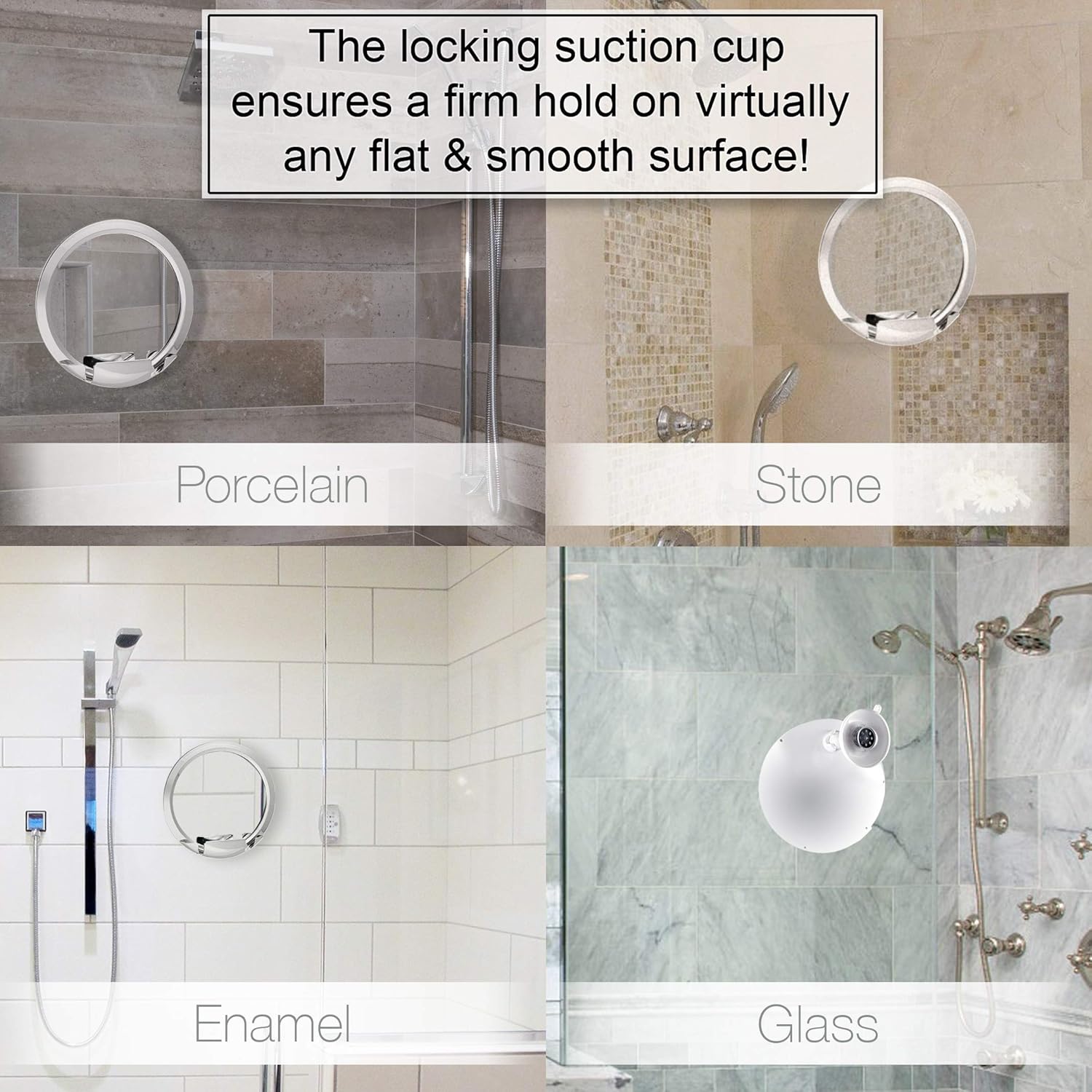 Fogless Shower Mirror with Built-in Razor Holder | 360° Rotation | Real Fog-Free Shaving | Adjustable Arm & | Shatterproof & Rust-Resistant | Non-Fogging Bathroom Mirror for Men and Women: Furniture & Decor