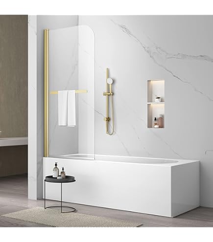 Shower Glass Panel Bathtub Sliding Door, 48