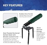 Faithfull Essentials Mini-Prong Hand Cultivator Carbon Steel Garden Claw view 4