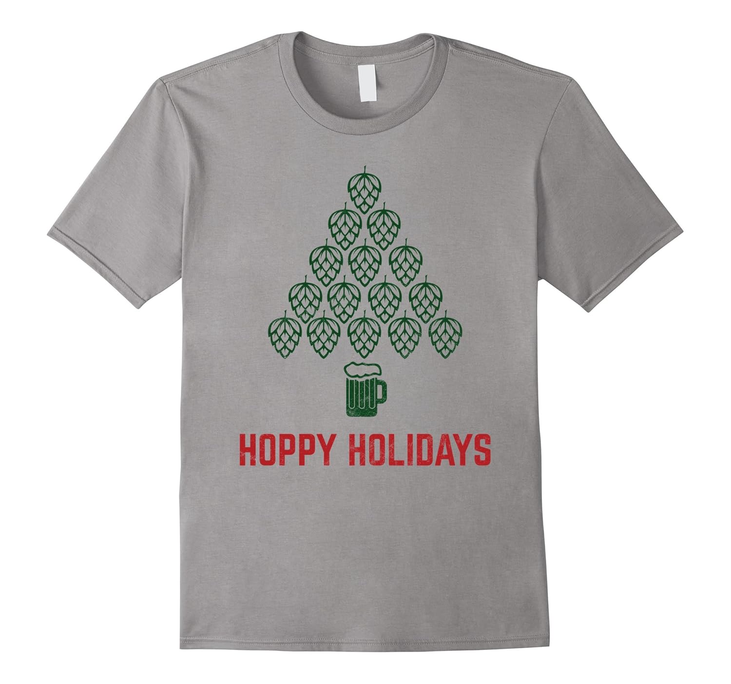 Hoppy Holidays Tshirt for Hops Beer Drinkers Brewers-ANZ