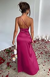 Memoriesea Women's Sexy One Shoulder Satin High