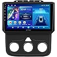 GTRUI 9 Inch QLED Touch Screen 4+64GB Android Car Stereo for Dodge RAM 1500 2500 3500 2013-2018,Wireless CarPlay Auto 5G WiFi Bluetooth GPS Navigation Upgrade Radio Player
