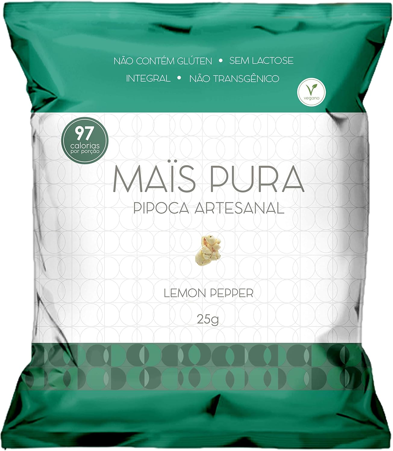 Pipoca Artesanal Sabor Lemon PePPer Maïs Pura 25g