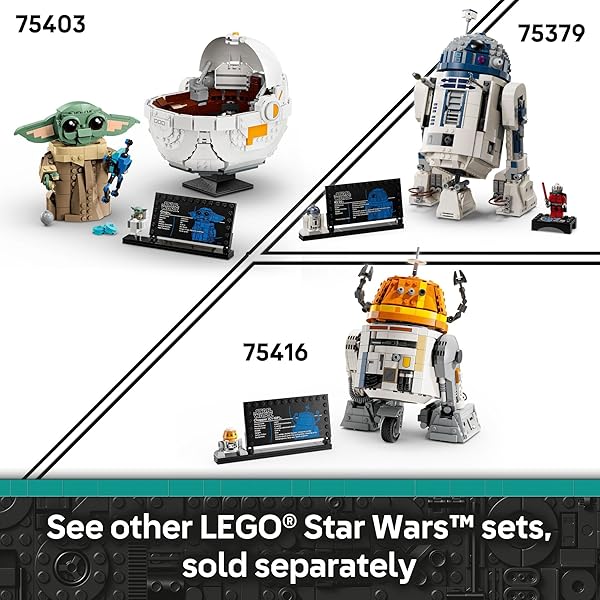 LEGO STAR WARS: AHSOKA CHOPPER (C1-10P) ASTROMECH DROID SET – BUILDING TOY FOR KIDS, AGES 10+ – MAKES A GREAT GIFT FOR BOYS AND GIRLS – MODEL KIT AND ROOM DECOR IDEA FOR SCI-FI ADVENTURE FANS – 75416