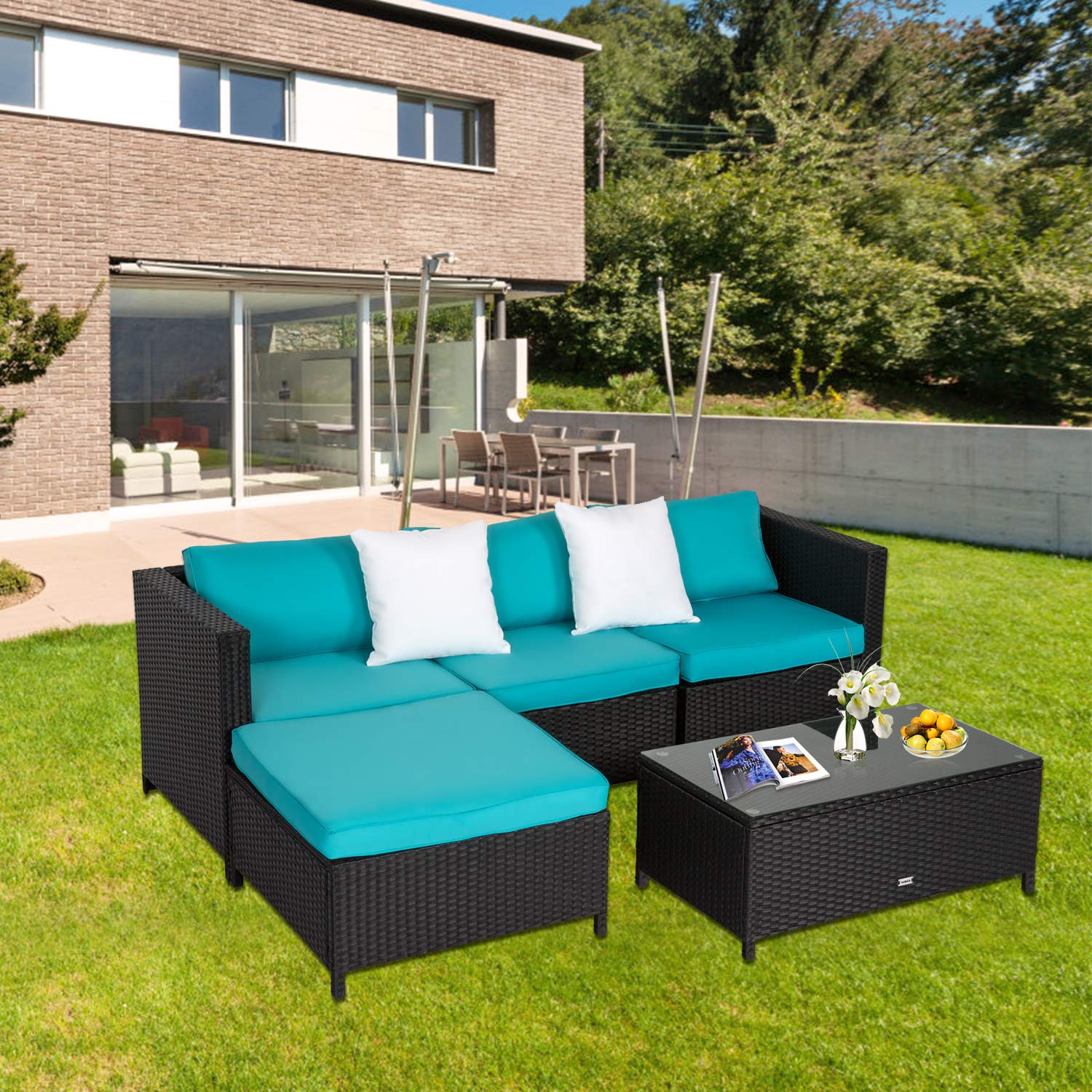 Kinbor 5 Piece Outdoor Sectional Sofa Se Buy Online In Kenya At Desertcart