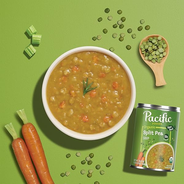 PACIFIC FOODS ORGANIC SPLIT PEA, 16.5 OUNCE CAN (PACKAGING MAY VARY)