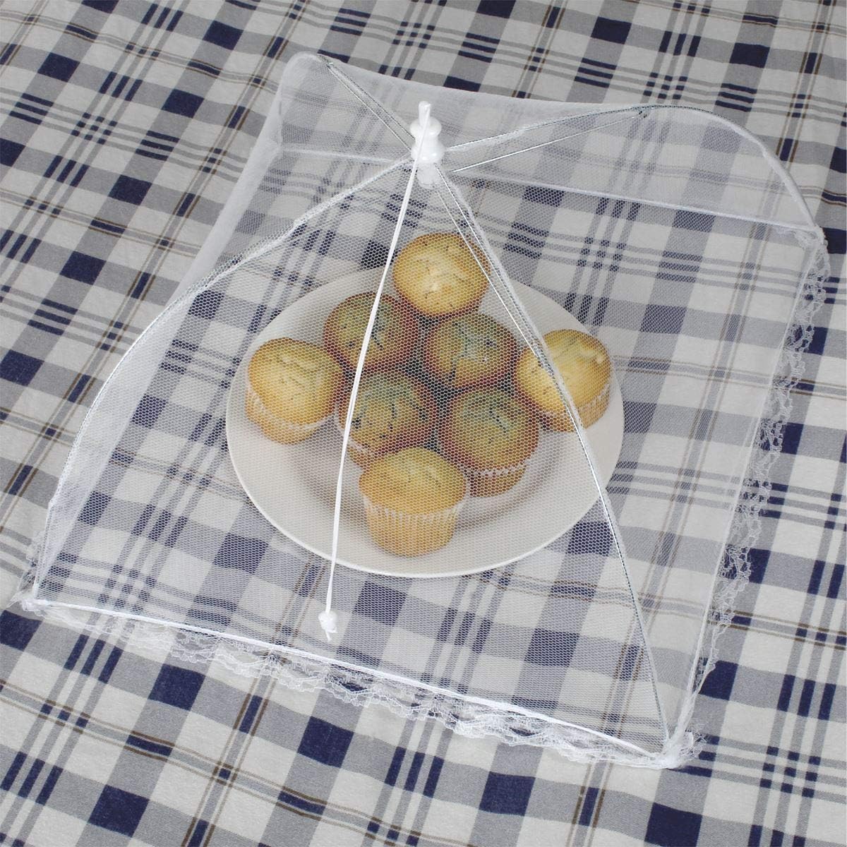 iGadgitz Home U6919, Polyester Mesh Food Covers Collapsible Food Umbrella Reusable Food Net, Food Protector - Image 5