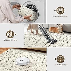 SERISSA Washable Area Rug,3x5 Soft Non Slip Indoor