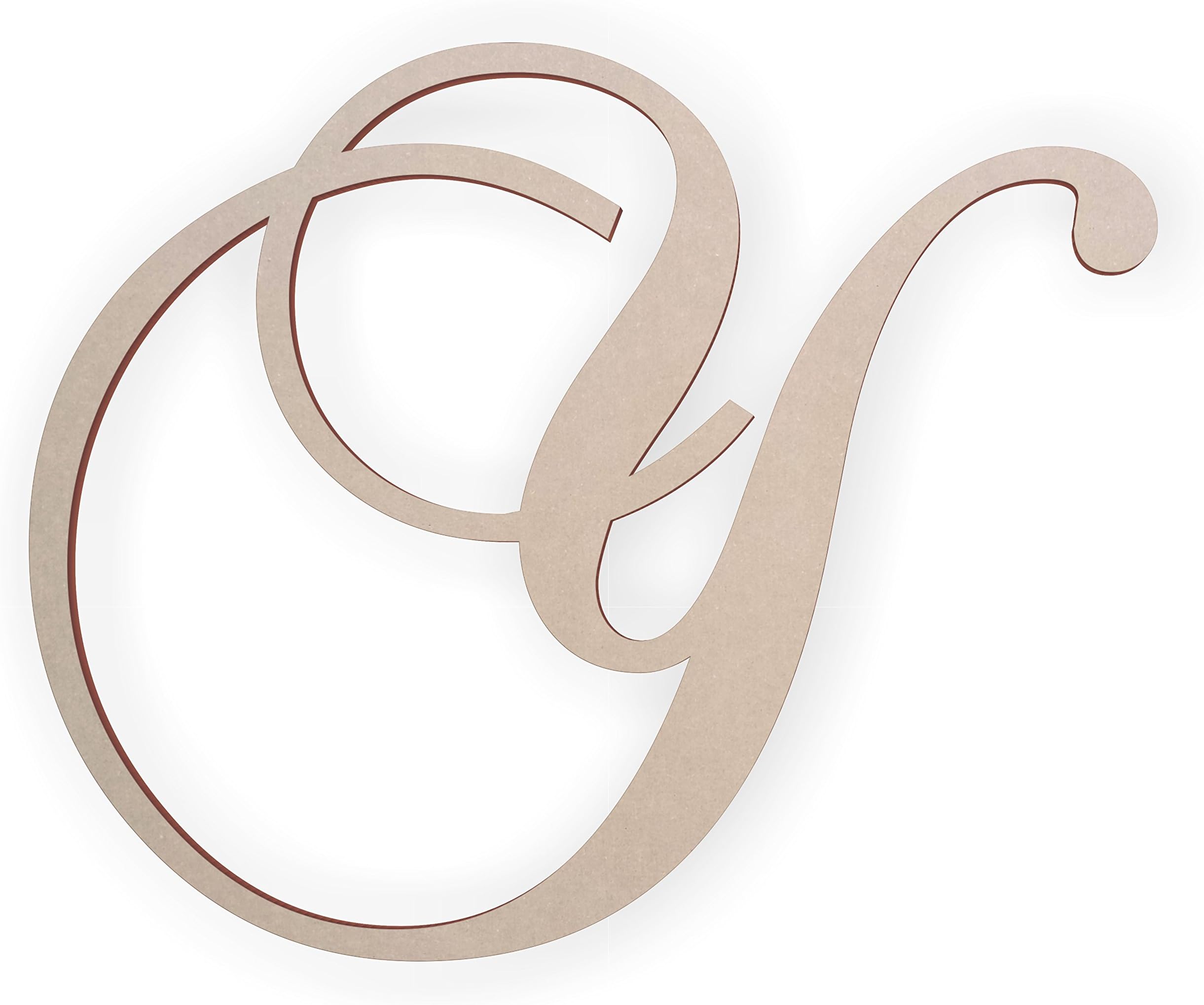 Jess and Jessica Wooden Letter Y, Wooden Monogram Wall Hanging, Large Wooden Letters, Cursive Wood Letter