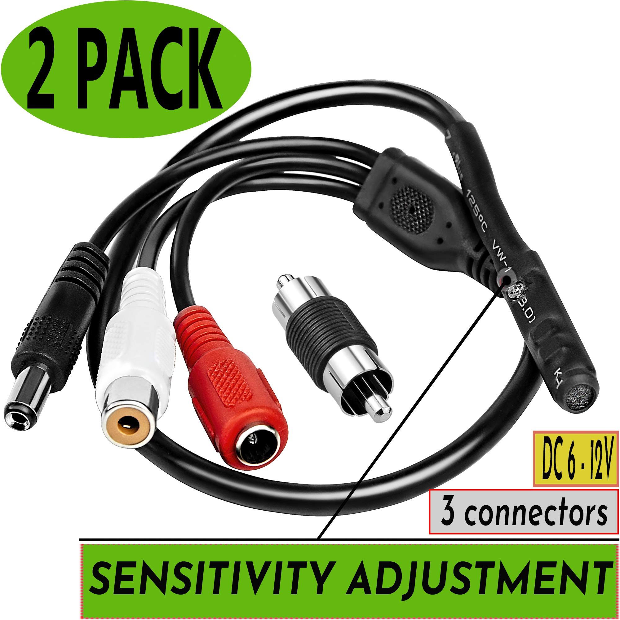 CCTV Microphone Security Audio Tiny Outdoor Surveillance RCA DVR With